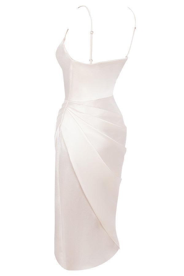 Valen - Elegantes Satin-Abendkleid mit Korsett-Oberteil