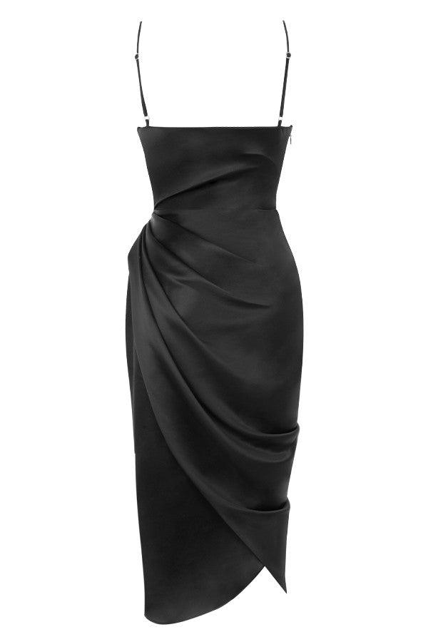 Valen - Elegantes Satin-Abendkleid mit Korsett-Oberteil