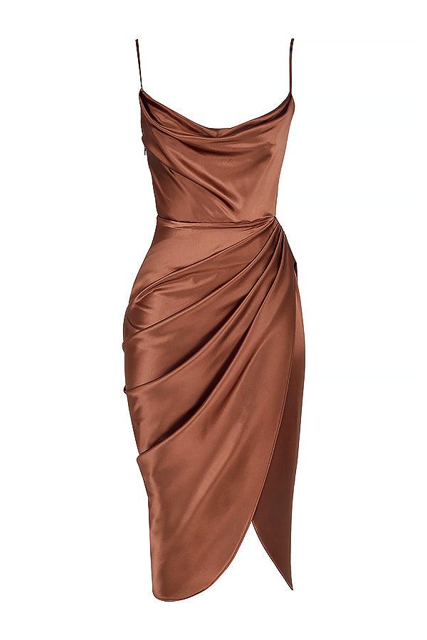 Valen - Elegantes Satin-Abendkleid mit Korsett-Oberteil