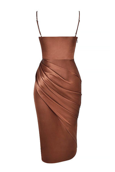Valen - Elegantes Satin-Abendkleid mit Korsett-Oberteil
