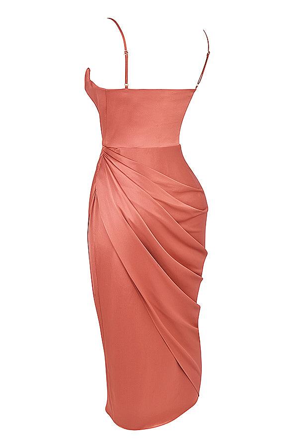 Valen - Elegantes Satin-Abendkleid mit Korsett-Oberteil