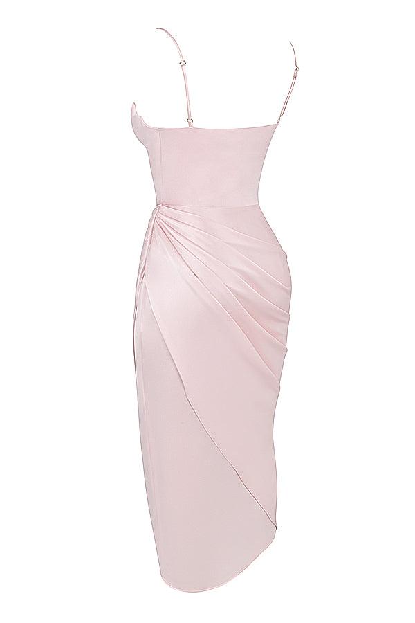 Valen - Elegantes Satin-Abendkleid mit Korsett-Oberteil