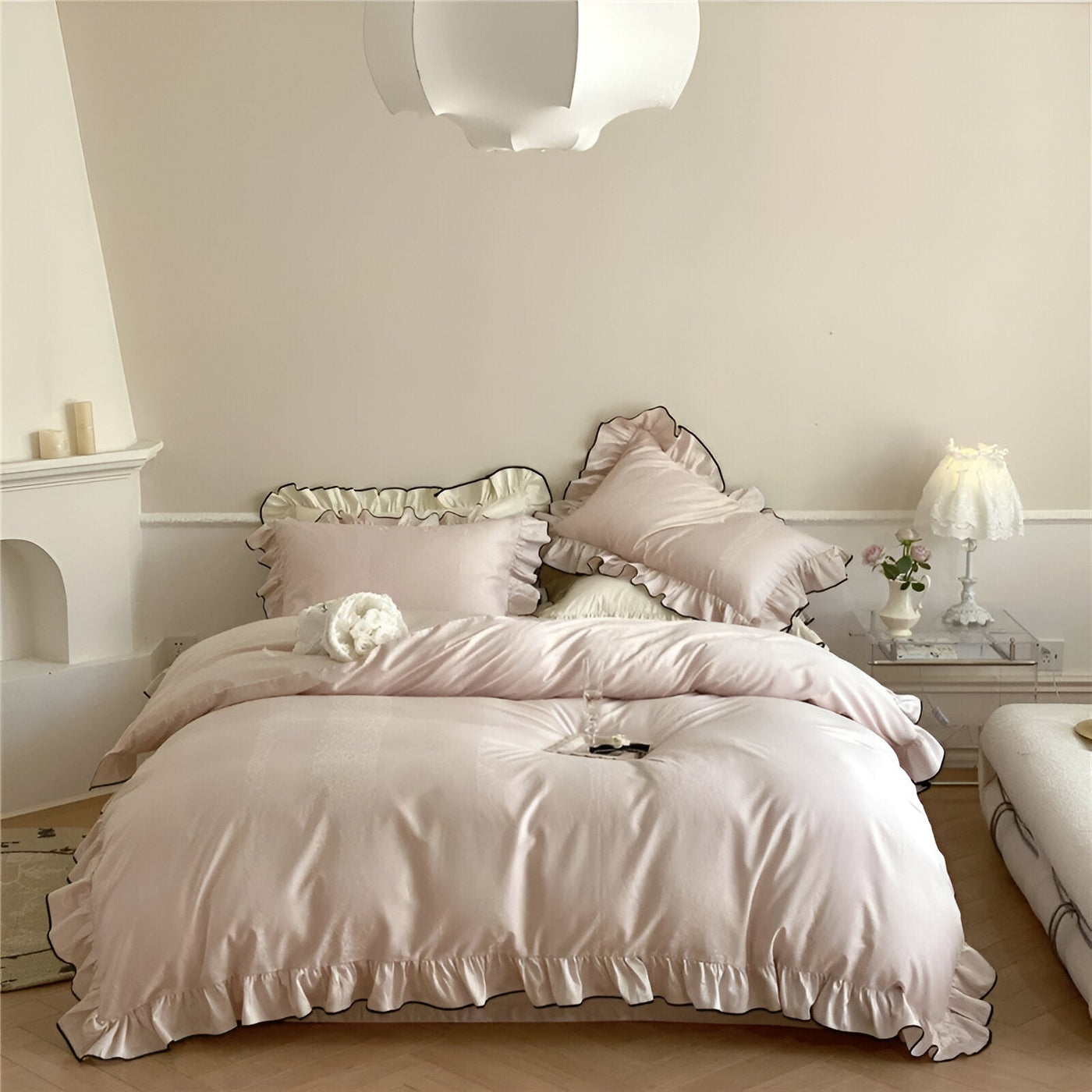 Sereni Bettwäsche - Silky Ruffle Bettwäsche-Set