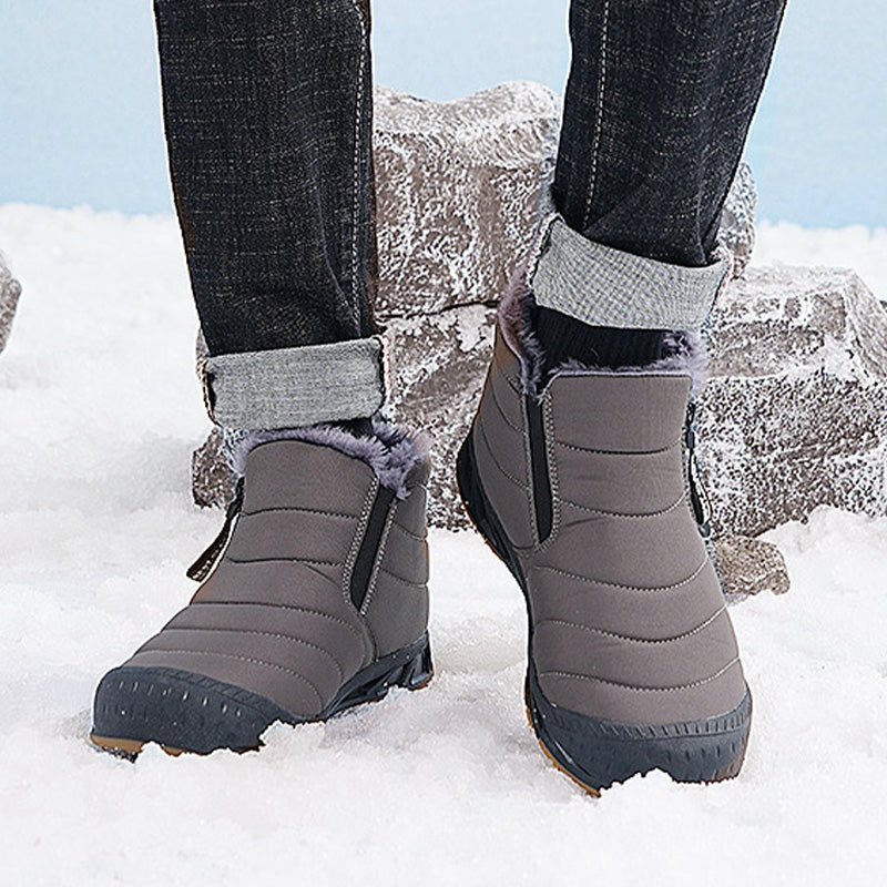 ANDRE |    Warme, wasserdichte Outdoor-Schneestiefel mit Kunstfellfutter für den Winter