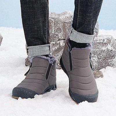 ANDRE |    Warme, wasserdichte Outdoor-Schneestiefel mit Kunstfellfutter für den Winter