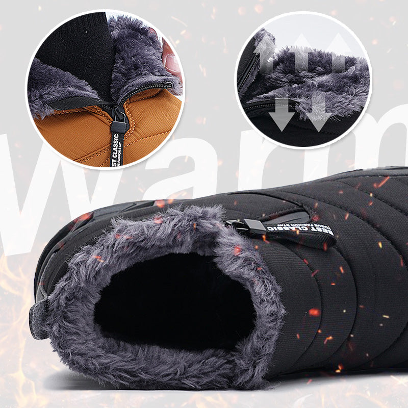 ANDRE |    Warme, wasserdichte Outdoor-Schneestiefel mit Kunstfellfutter für den Winter