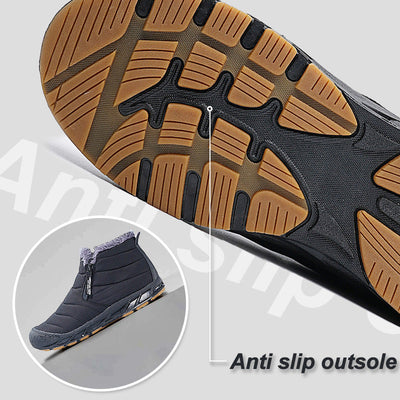 ANDRE |    Warme, wasserdichte Outdoor-Schneestiefel mit Kunstfellfutter für den Winter