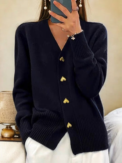 Zia - Herzknopf Cardigan