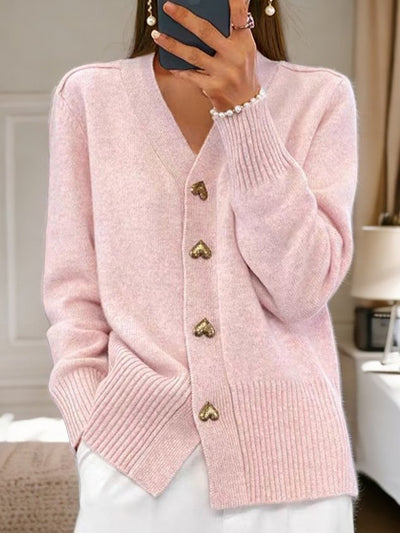 Zia - Herzknopf Cardigan