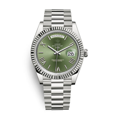 Stilvolle Edelstahl Armbanduhr Nr. 354