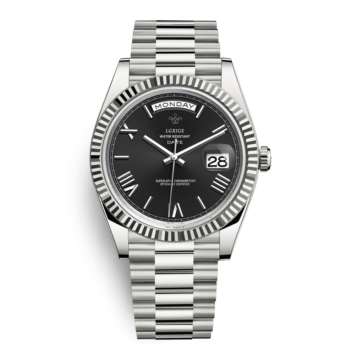 Stilvolle Edelstahl Armbanduhr Nr. 354
