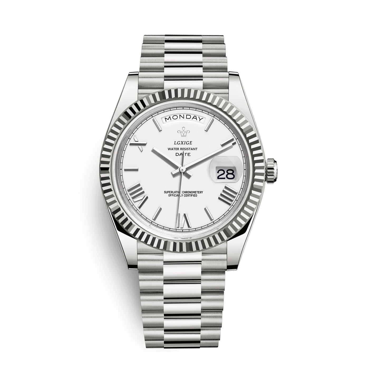 Stilvolle Edelstahl Armbanduhr Nr. 354