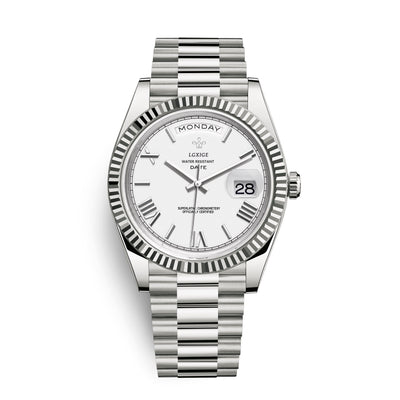 Stilvolle Edelstahl Armbanduhr Nr. 354